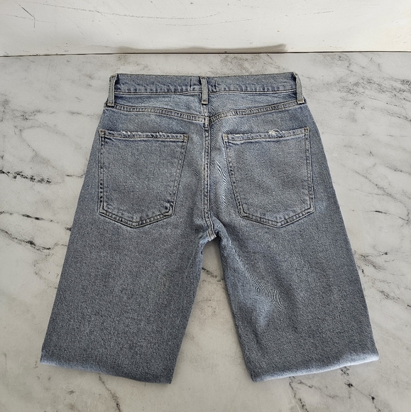 Agolde Sophie High Rise Ankle Light Blue Distressed Skinny Jeans 26 Preowned - Picture 6 of 9